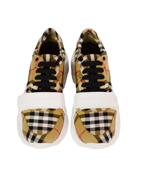 burberry white plaid sneakers|Burberry Plaid Panel Low.